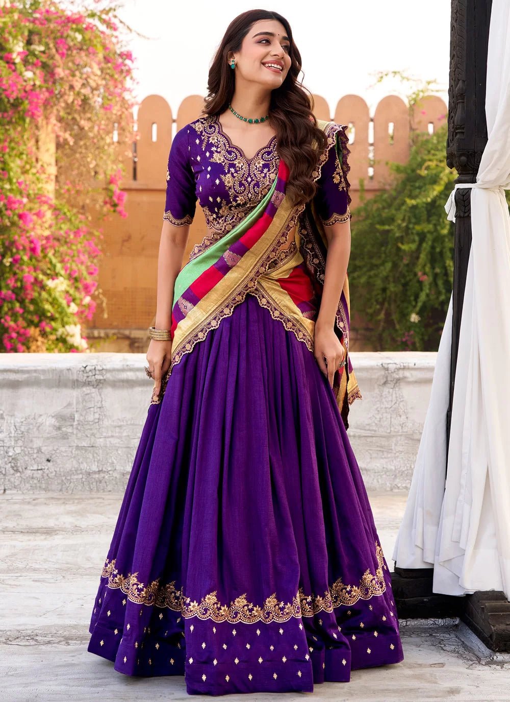Gorgeous Purple AVL - Indian Dress House 786
