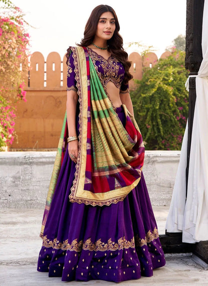 Gorgeous Purple AVL - Indian Dress House 786