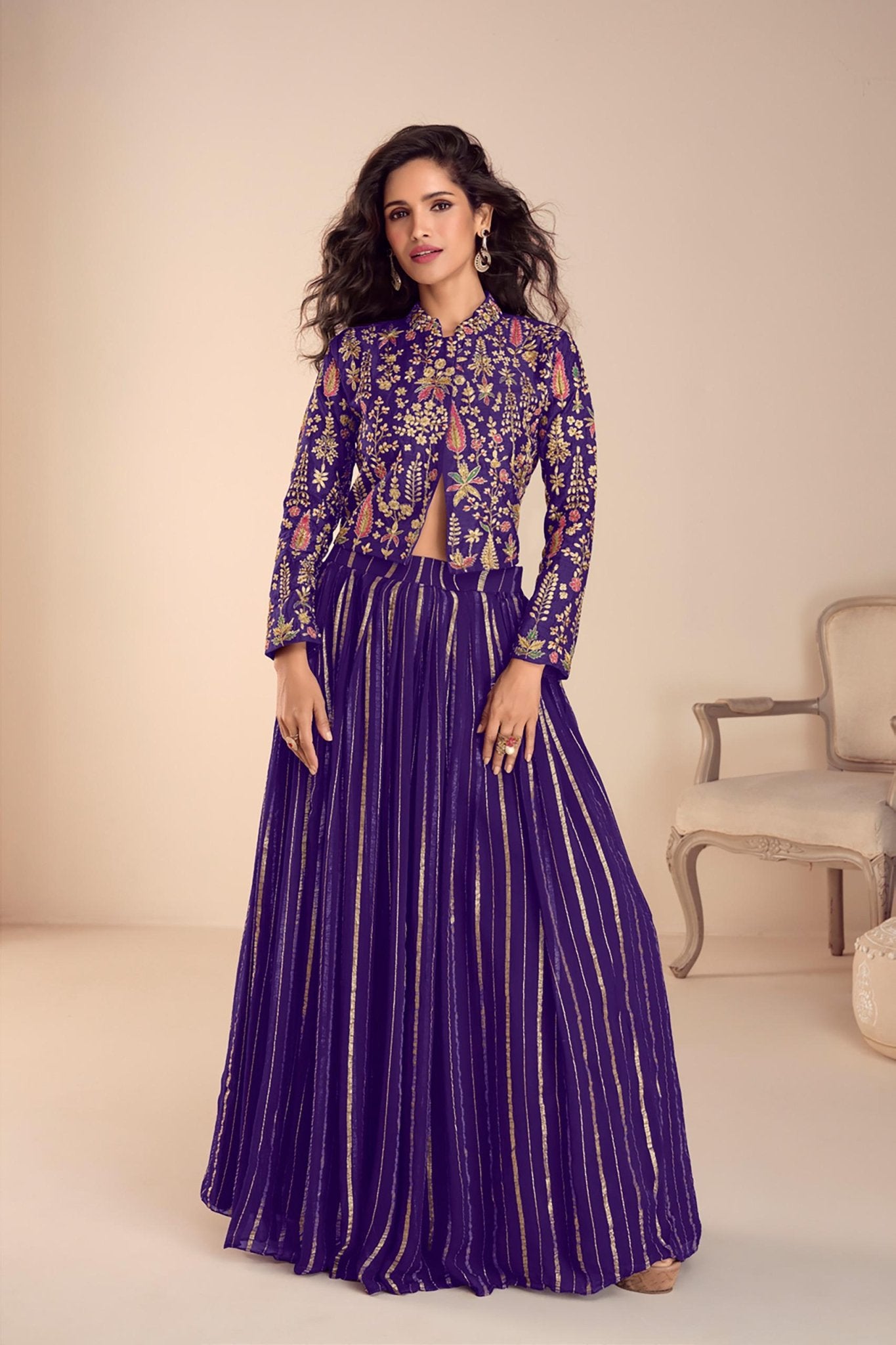 Gorgeous Purple GKVL - Indian Dress House 786