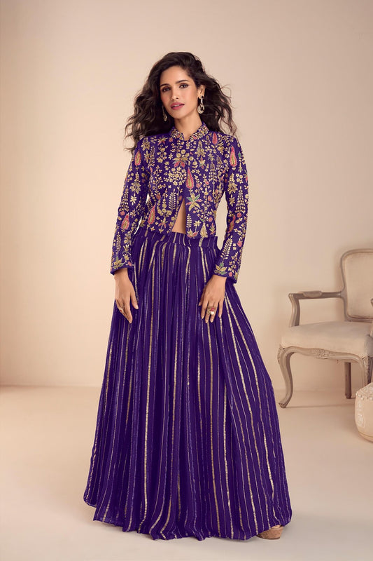 Gorgeous Purple GKVL - Indian Dress House 786