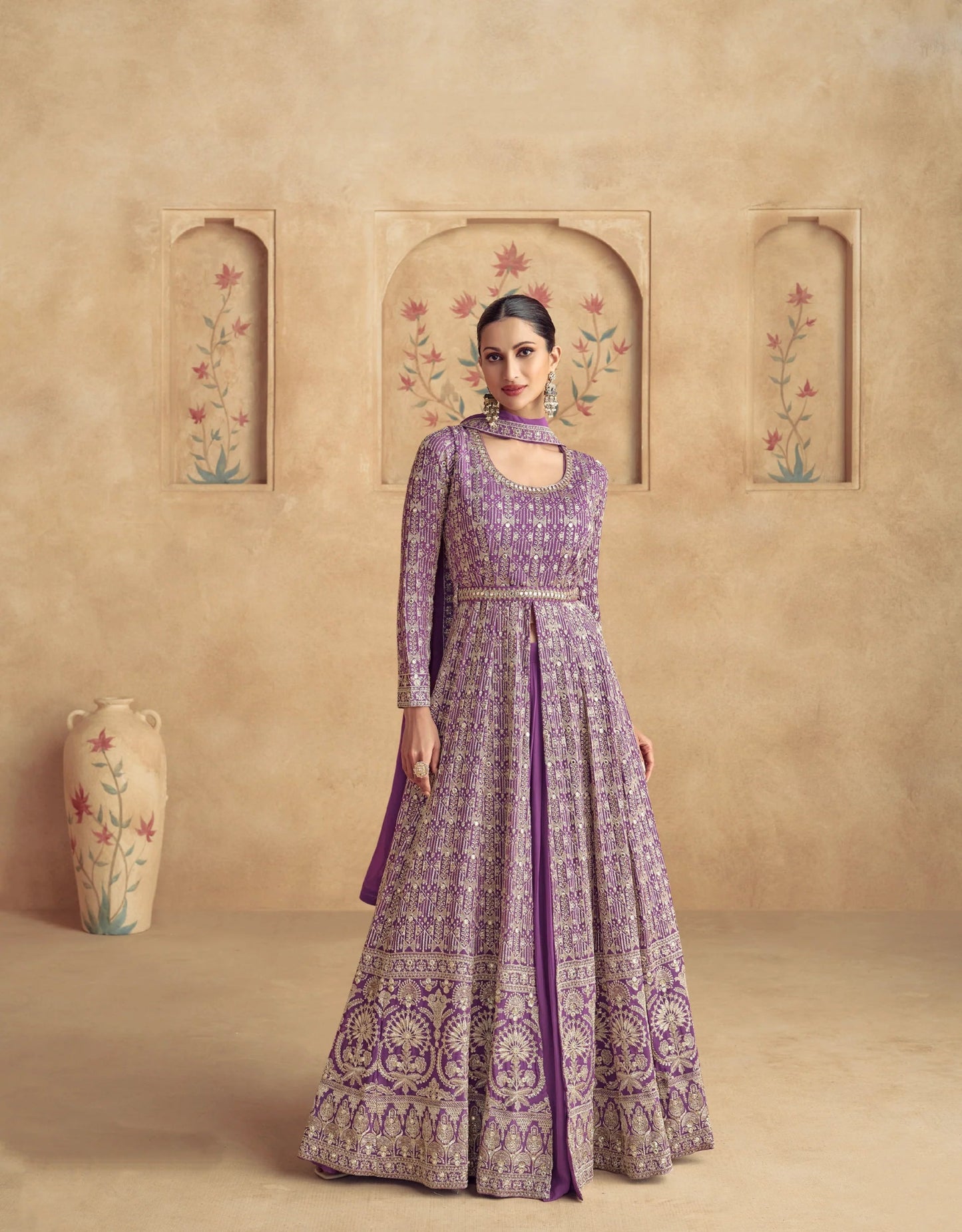 Gorgeous Purple Lengha ASMG - Indian Dress House 786