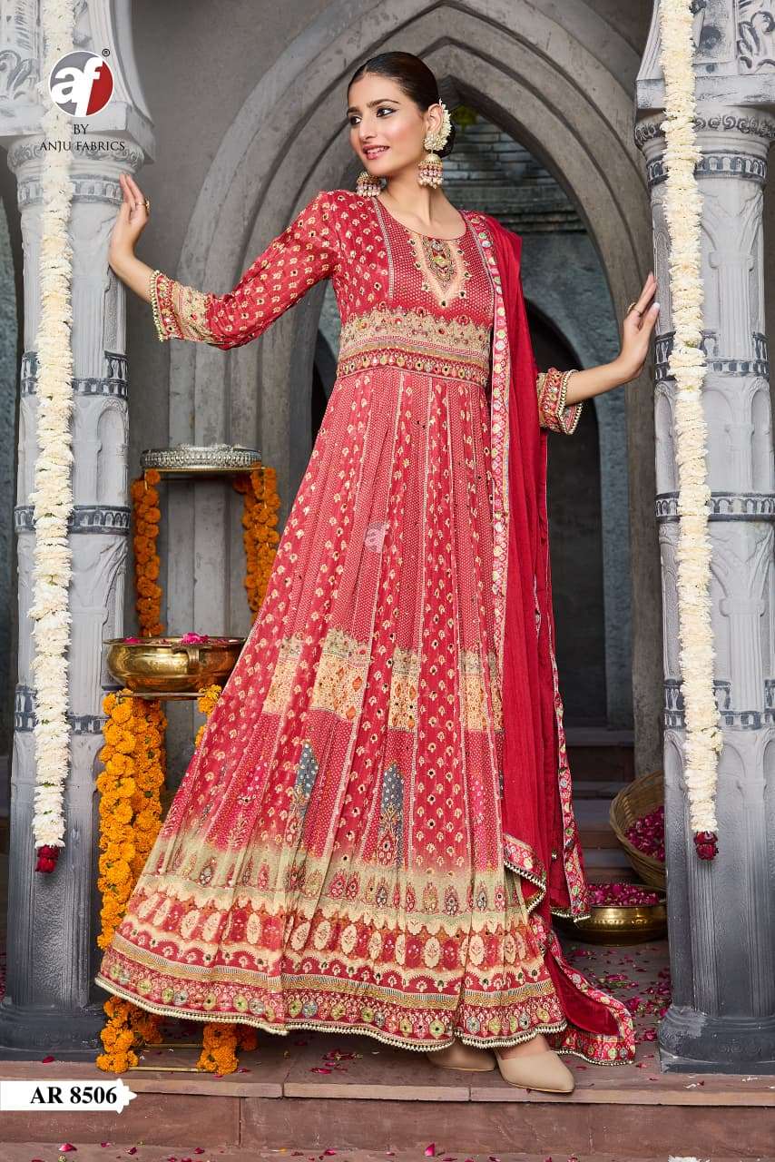 Gorgeous Red ANJ 8506 FVD - Indian Dress House 786
