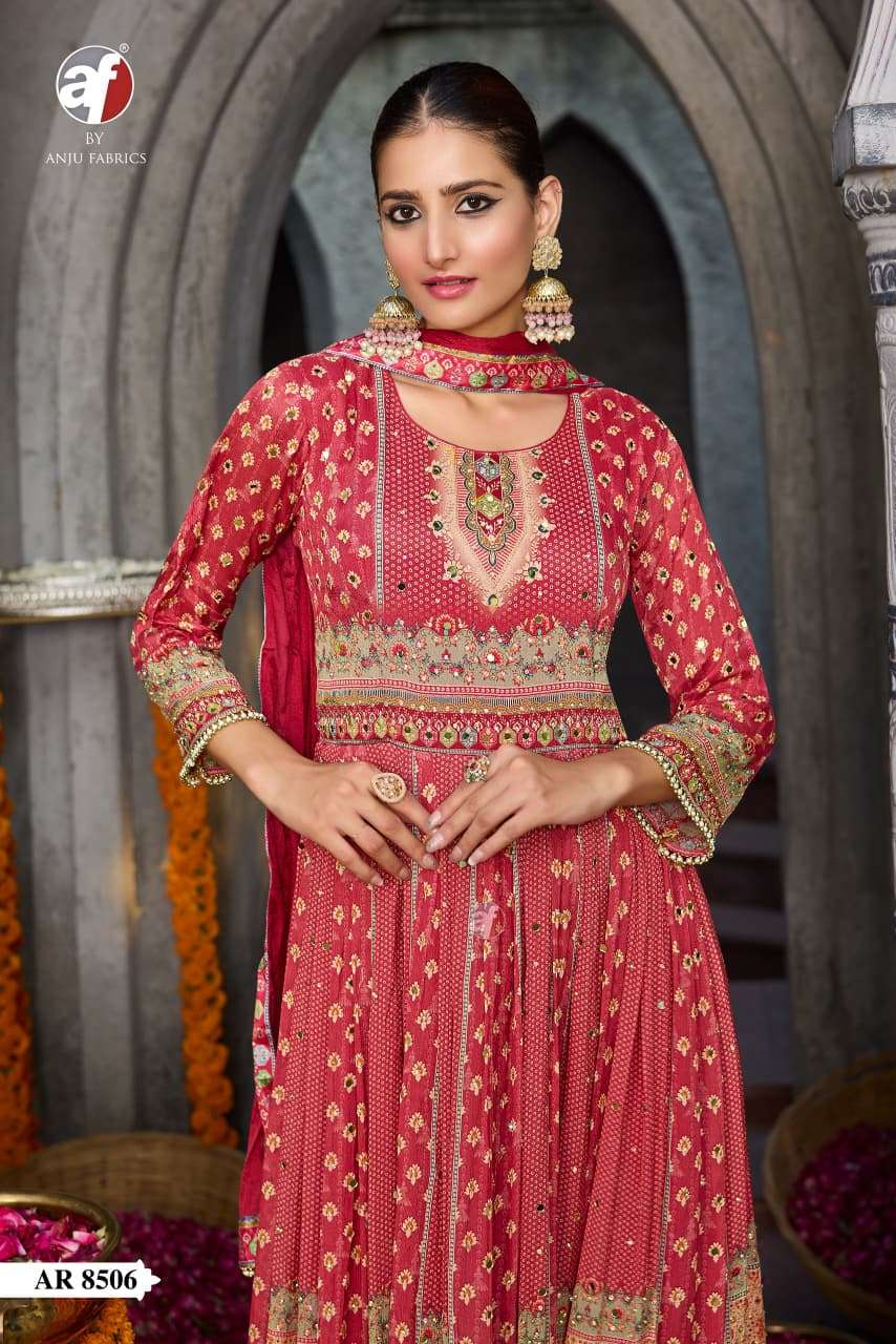 Gorgeous Red ANJ 8506 FVD - Indian Dress House 786