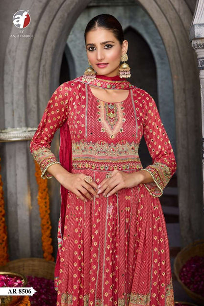 Gorgeous Red ANJ 8506 FVD - Indian Dress House 786