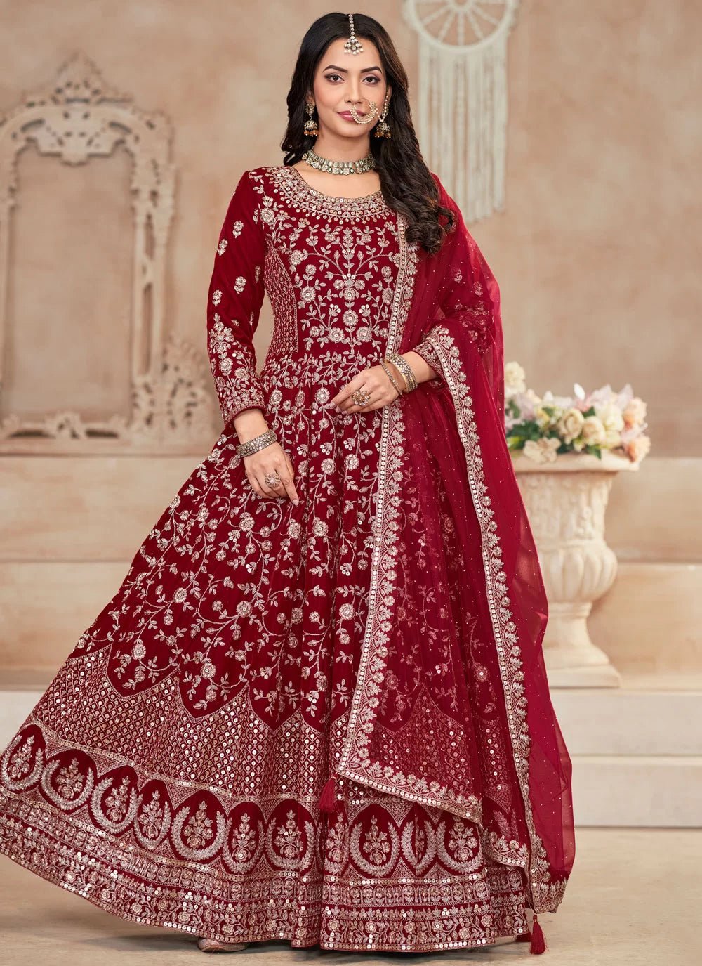 Gorgeous Red TWV - Indian Dress House 786