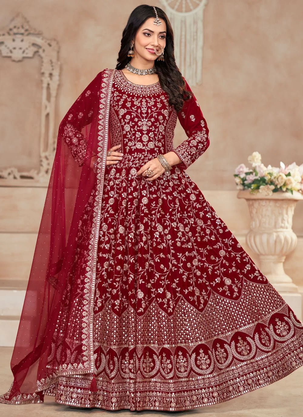 Gorgeous Red TWV - Indian Dress House 786