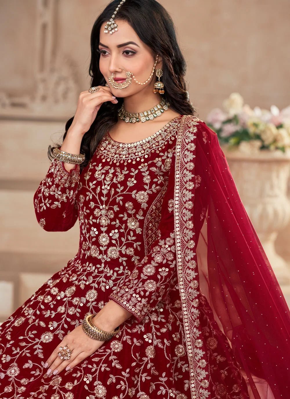 Gorgeous Red TWV - Indian Dress House 786