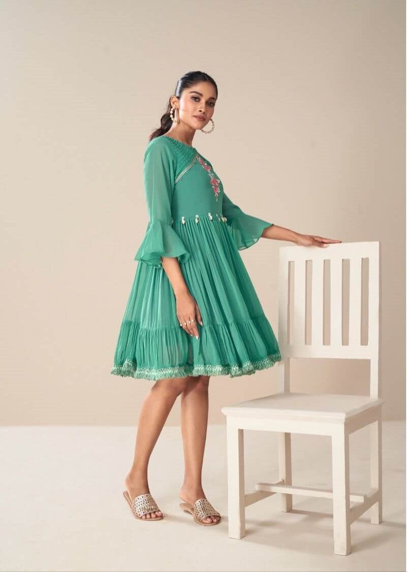 Gorgeous Sea Green VMT 2207 FVD - Indian Dress House 786