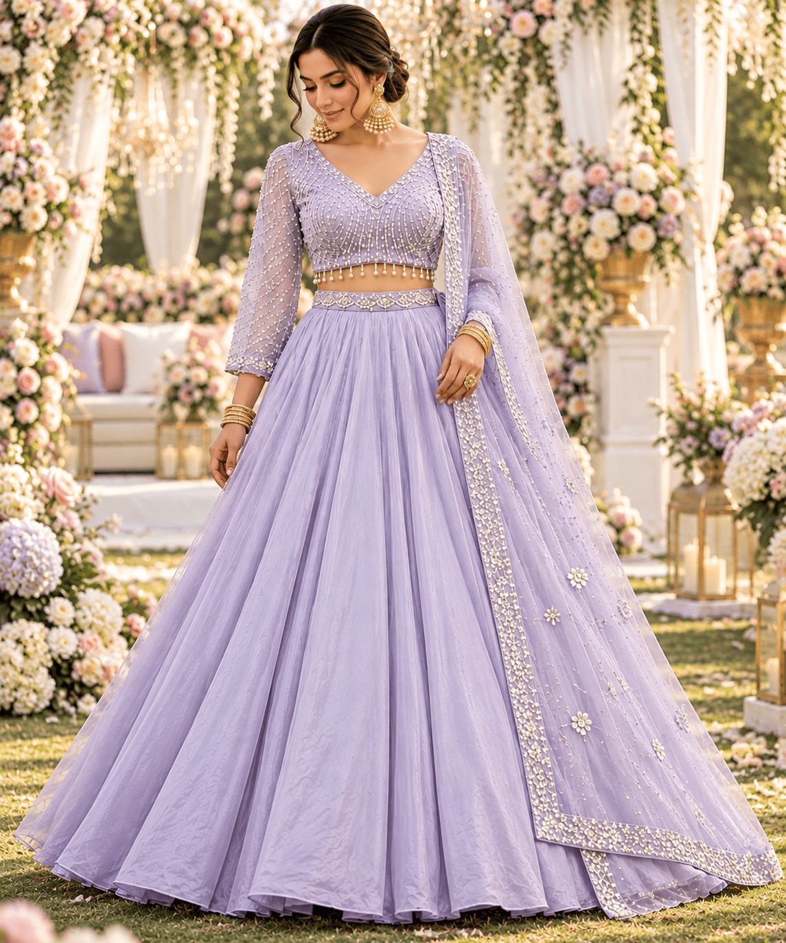 Gorgeous Simple Plain DPL - Indian Dress House 786