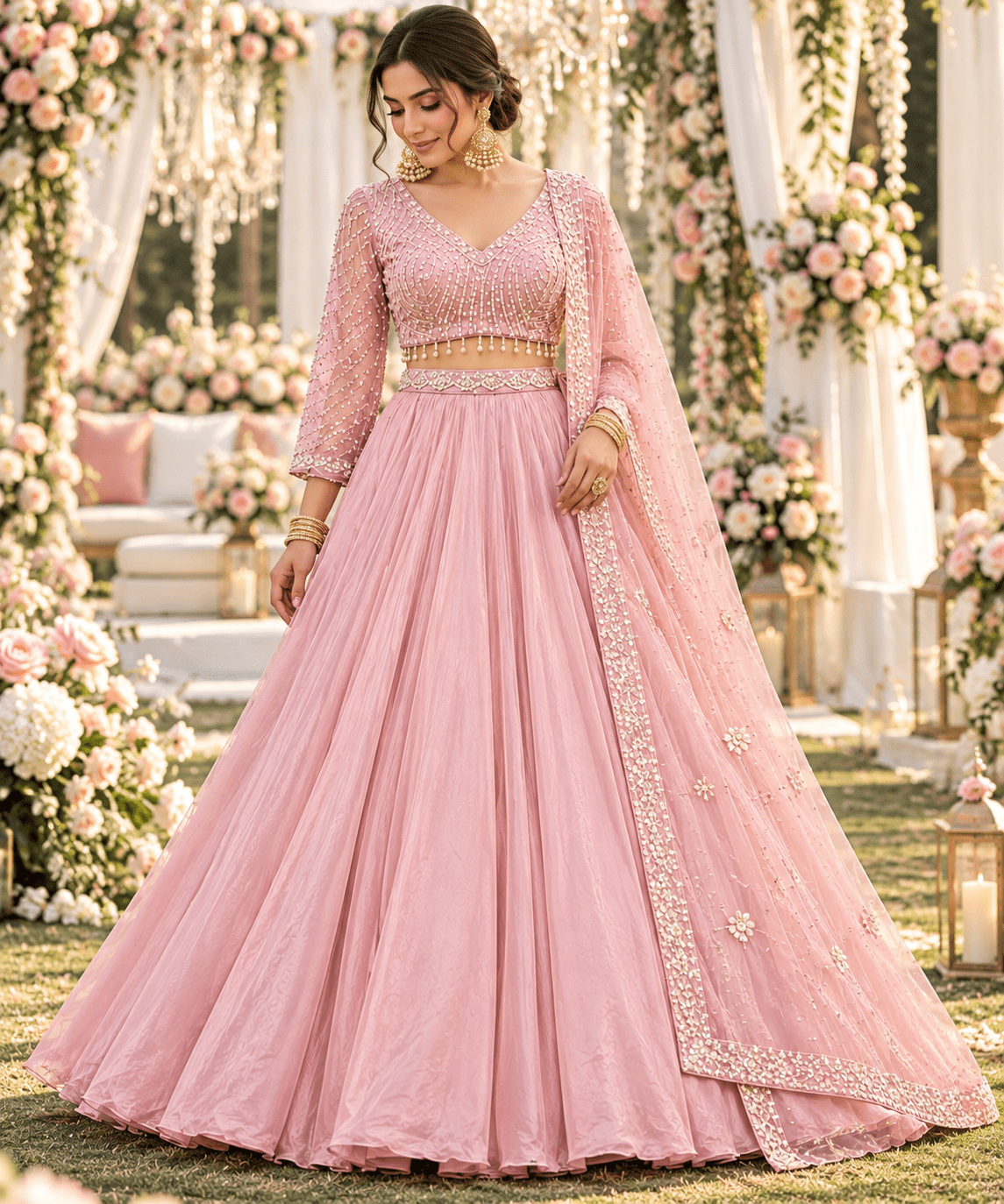 Gorgeous Simple Plain DPL - Indian Dress House 786