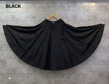Gorgeous Solid Black and White Skirts - Indian Dress House 786