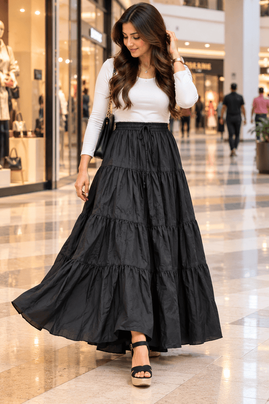 Gorgeous Solid Plain Skirts - Indian Dress House 786