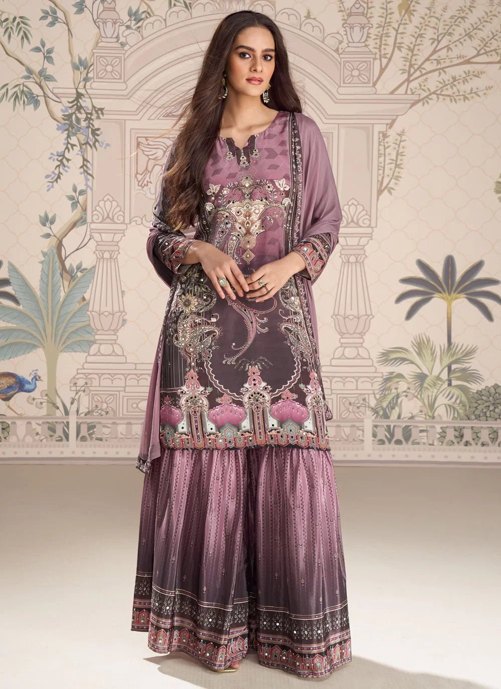 Gorgeous Two Tone Purple SYKP - Indian Dress House 786