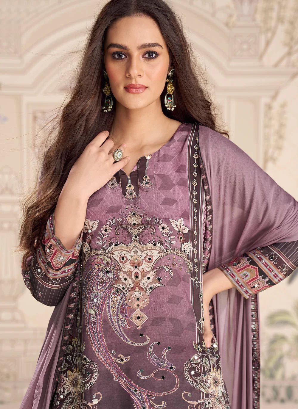 Gorgeous Two Tone Purple SYKP - Indian Dress House 786