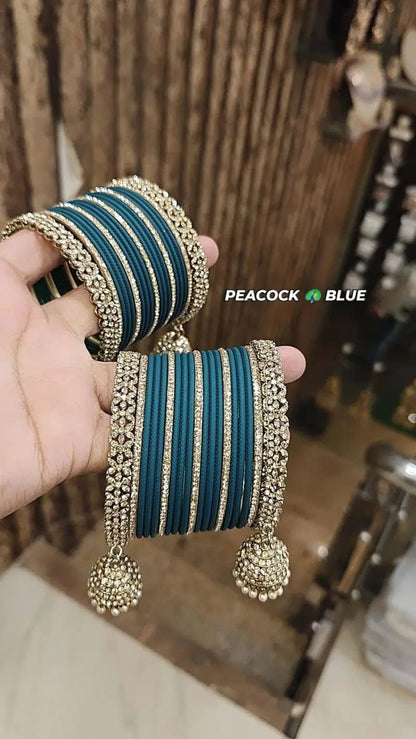 Gorgeous Unique Gold C Bangles JWY - Indian Dress House 786