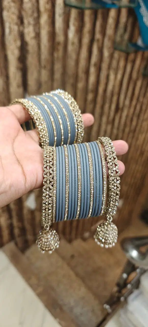 Gorgeous Unique Gold C Bangles JWY - Indian Dress House 786