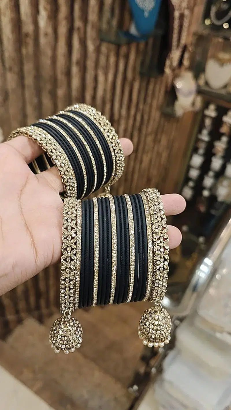 Gorgeous Unique Gold C Bangles JWY - Indian Dress House 786