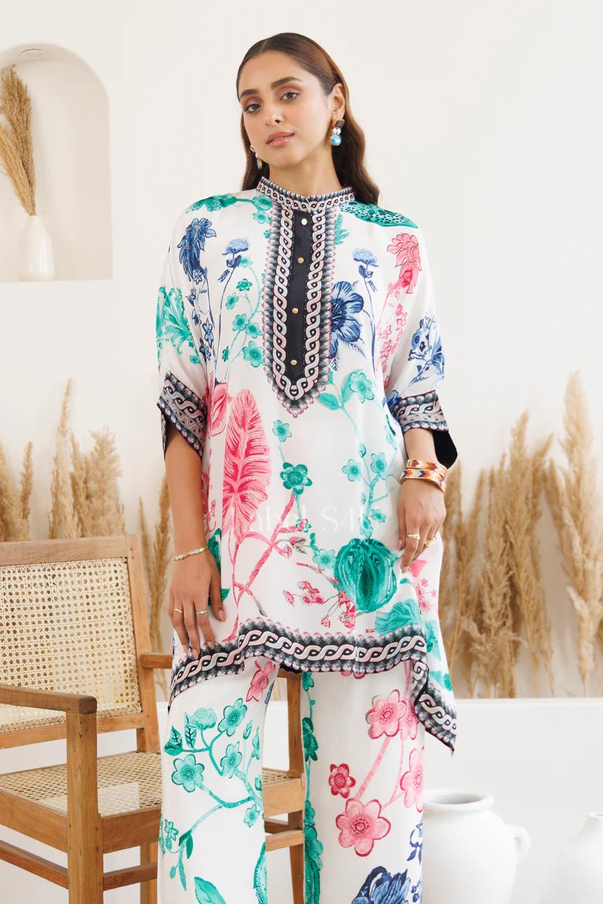 Gorgeous White Floral RS4U - Indian Dress House 786