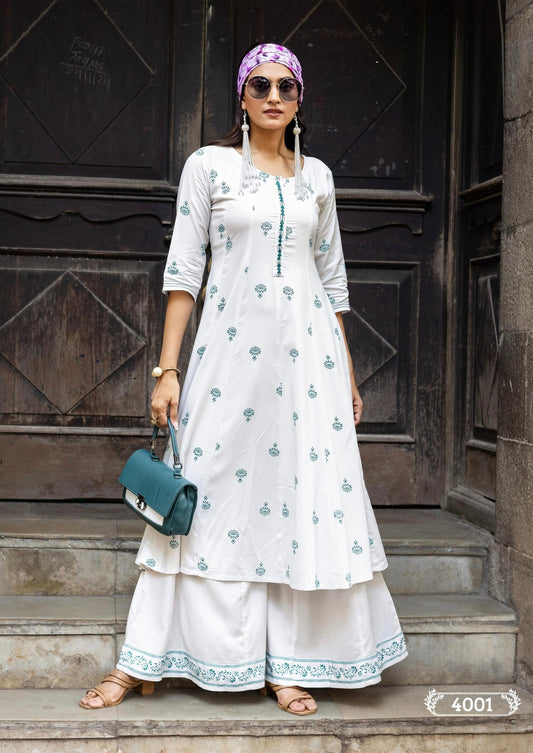 Gorgeous White MT 4001 FVD - Indian Dress House 786