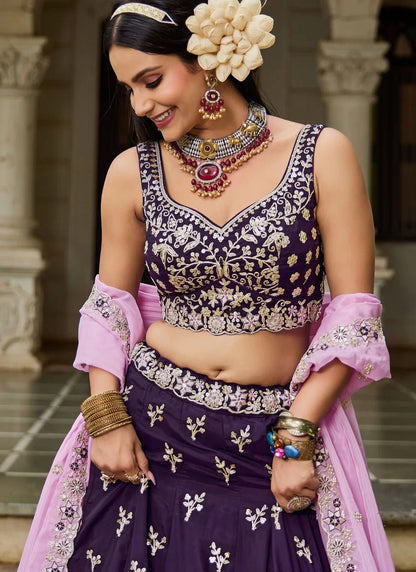 Gorgeous Wine Purple ADBL - Indian Dress House 786