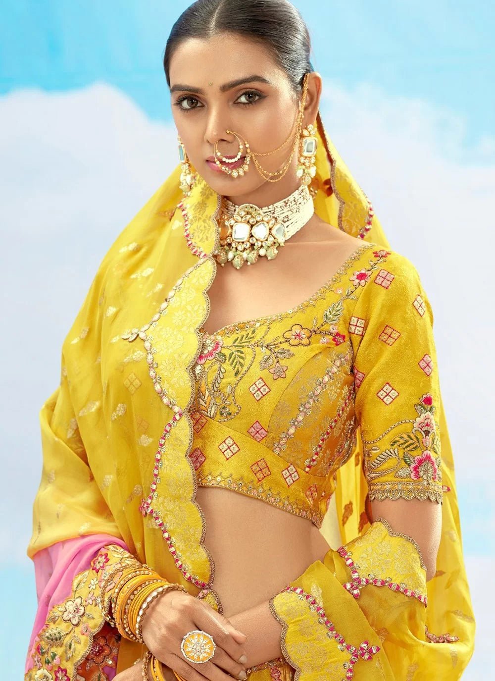 Gorgeous Yellow ANL - Indian Dress House 786