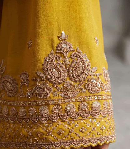 Gorgeous Yellow AURSH - Indian Dress House 786
