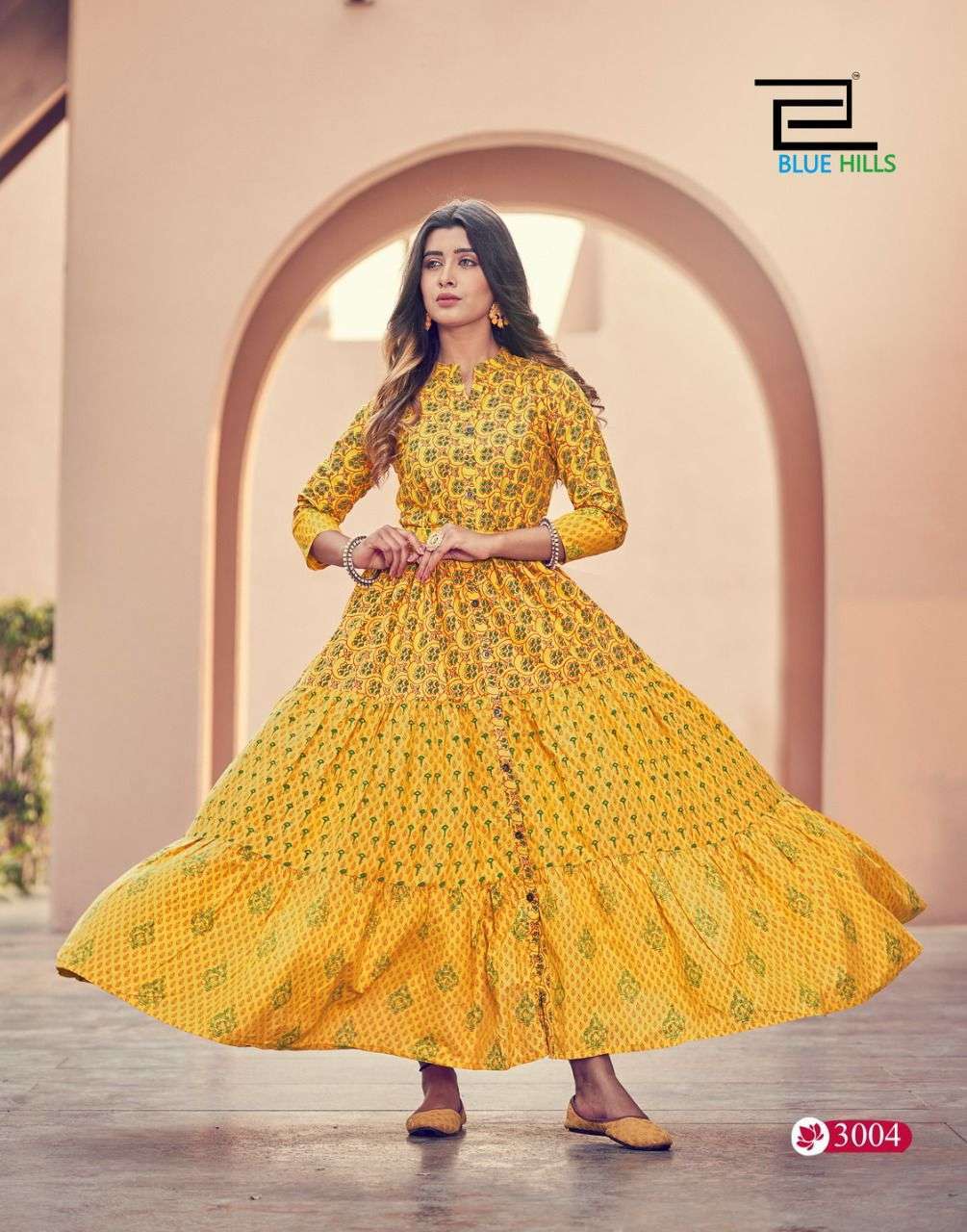 Gorgeous Yellow BHF 3004 KT - Indian Dress House 786