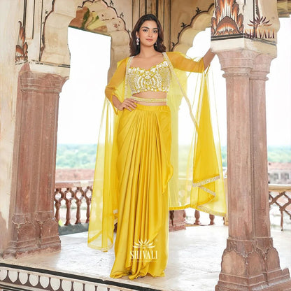 Gorgeous Yellow SHIV - Indian Dress House 786