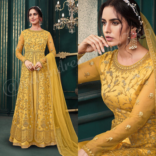 Gorgeous Yellow SWT - Indian Dress House 786