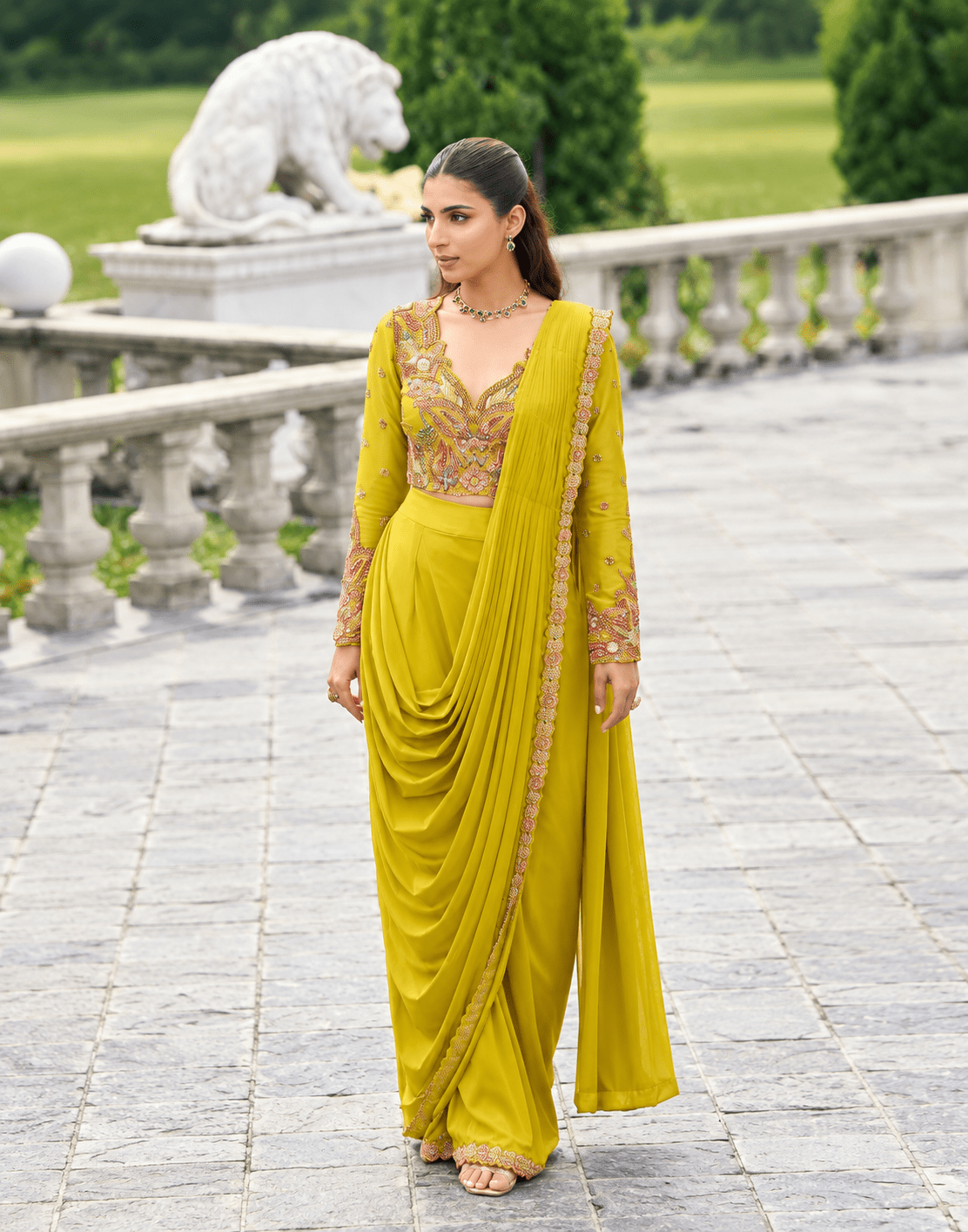 Gorgeous Yellow SYPHP - Indian Dress House 786