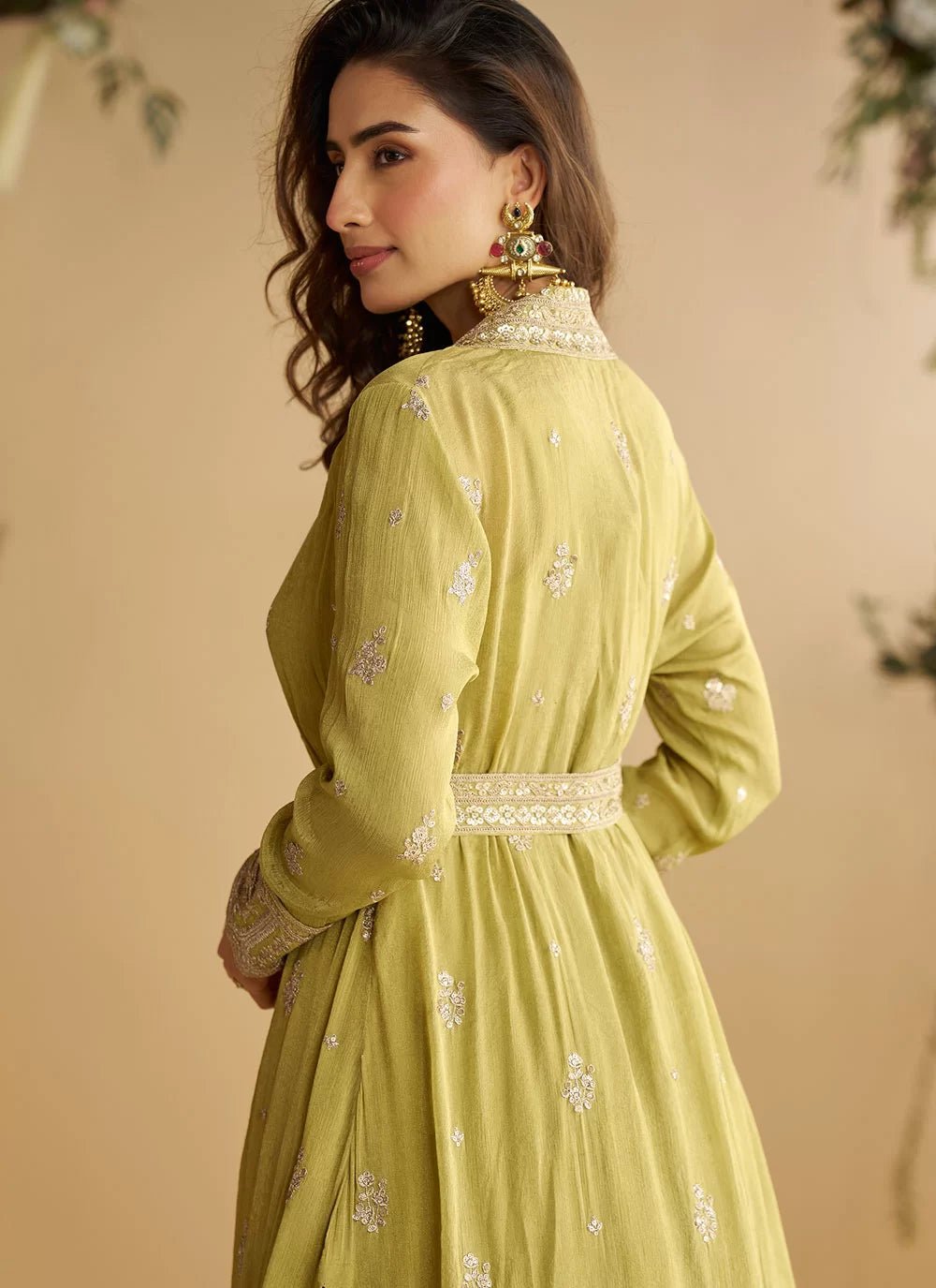 Graceful Tulip Pastel Green SYTJ - Indian Dress House 786