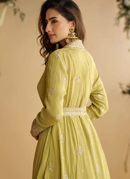Graceful Tulip Pastel Green SYTJ - Indian Dress House 786