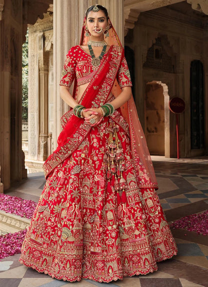Heavy Red ABCL - Indian Dress House 786