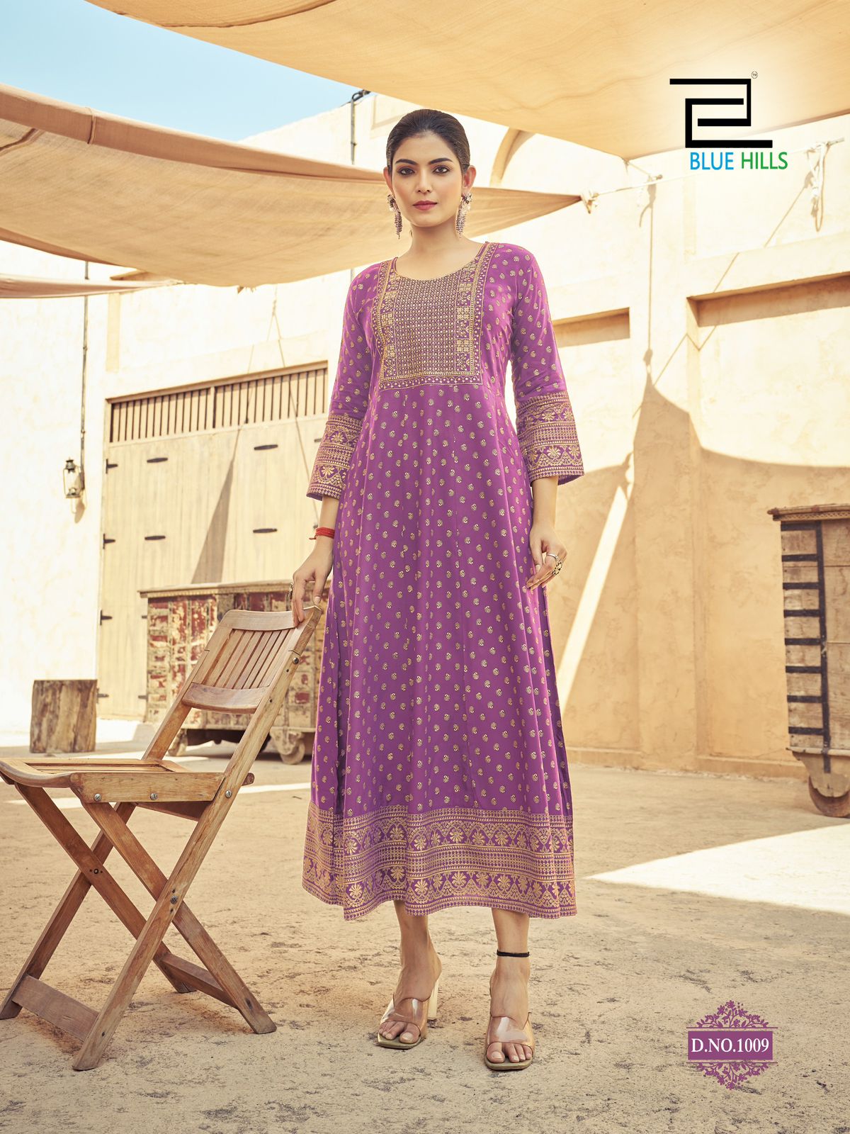 Lavender BHU 1009 FVD - Indian Dress House 786