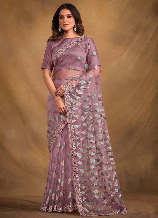 Lavender MC MM 43606 SAREE - Indian Dress House 786