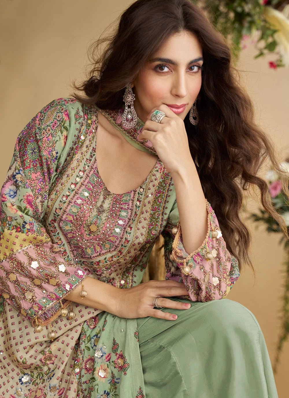 Mint Green Natural SYANP - Indian Dress House 786