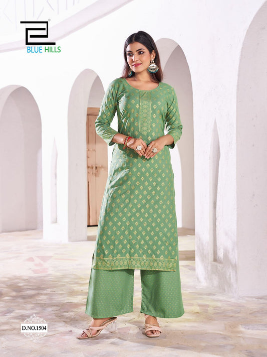 Pastel Green BHR 1504 FVD - Indian Dress House 786