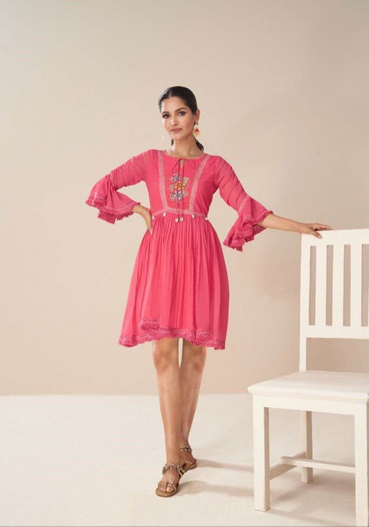 Peachy Pink VMT 2210 FVD - Indian Dress House 786