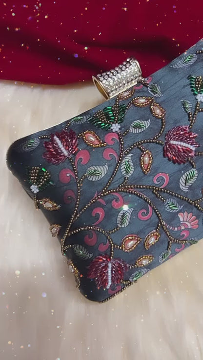 Gorgeous Blue & Red Floral CFB