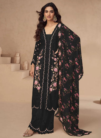 Ravishing Black Floral AASP - Indian Dress House 786