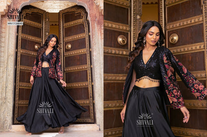 Ravishing Black Floral SHIV - Indian Dress House 786