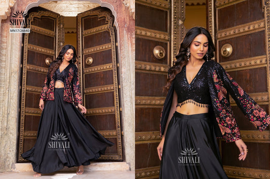 Ravishing Black Floral SHIV - Indian Dress House 786