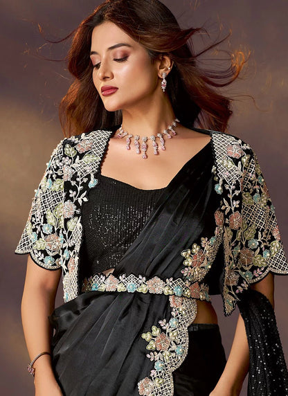Ravishing Black MHC SAREE - Indian Dress House 786