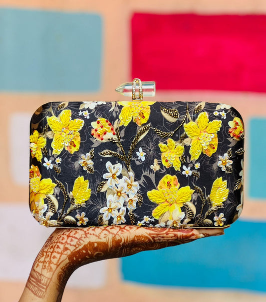 Ravishing Black & Yellow CFB - Indian Dress House 786