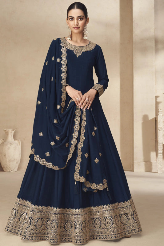 Ravishing Blue AAKS - Indian Dress House 786