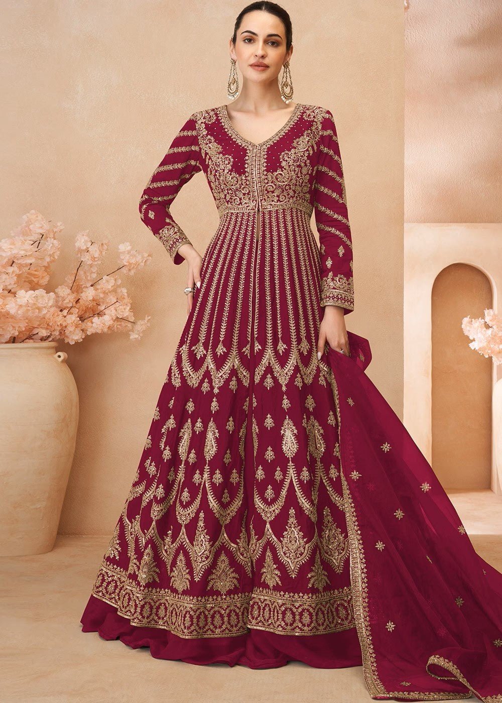 Ravishing Rani & Gold SYNJ - Indian Dress House 786