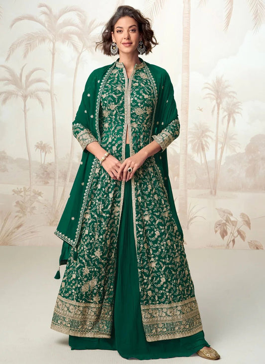 Regal Green Floral ASV - Indian Dress House 786