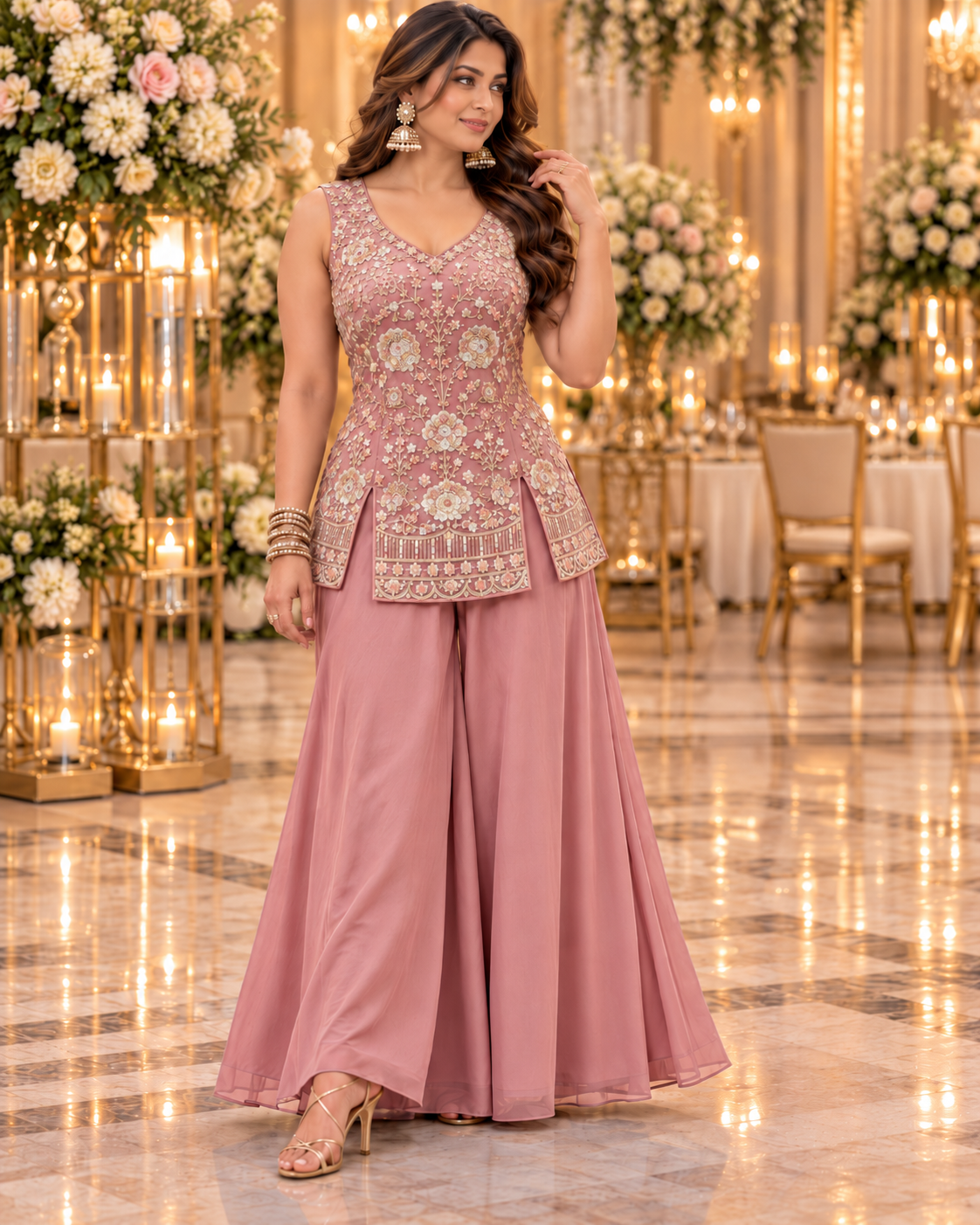 Simple Stylish Pastel Plazzo DPL