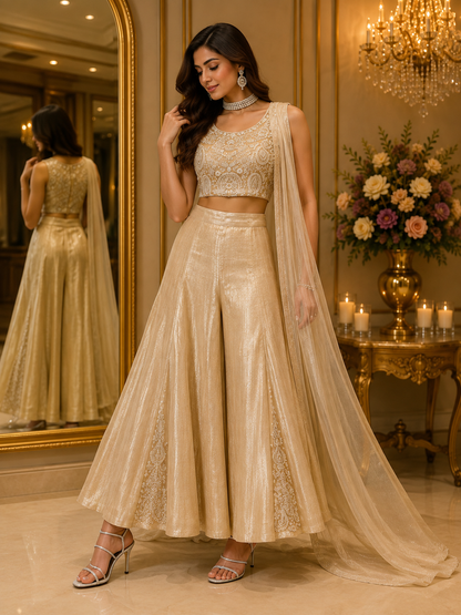Stylish Pastel Gold Beige DL