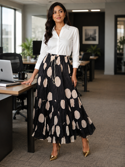 Gorgeous Black & White Dot Skirts
